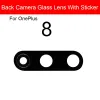 Filter zurück Kameraglas Objektiv mit Aufkleber für OnePlus One Plus 1+ x 1 2 3 3t 5 5t 6 6t 7t 8 8t Pro Nord N100 Heckkameraglas Objektiv