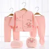 Sets New Spring Autumn Baby's Girls Clothes Set Cotton pour 03 mois en tout-petit costume 5 PCS / Set