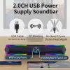 Speakers 10W Soundbar with Subwoofer Home Theater Sound System Bluetooth Speaker Sound Bar 2.0 M USB Cable Speakers for TV PC