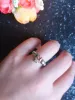 Bands New Love Heart Ring mit Geburtsstein Silber verplattet Irish Claddagh Hochzeit Verlobungsringe für Frauen Best Weihnachtsliebhaber Geschenk