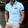 Summer Mens Checkered Polo Collar Short Sleeve Golf Dress Casual High Quality Business Office Shirt Large T 240418