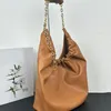 Squeeze Tote Bag Shopping Bags Lady Hobo Shoulder Bags Soft Lambskin Genuine Leather Gold Chain Strap Inside Zip Pocket Top Quality Clutch Pouch