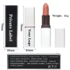 Lipstick 18 Cores Tubo branco Tuba privada Batom fostícula Longo duradouro à prova d'água Fácil de usar maquiagem de palito de lábio vermelho personalizado