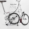 Tillbehör för Brompton bakre rack fällbara cykel Easyhjulsfraktställ modifierade med hyllor kan trycka cykelställ