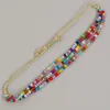 Brins go2boho producteur d'été de plage bijoux miluki bracelet arc-en-ciel perles de couleur ajusté de corde surprise cadeau plage pour les filles