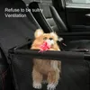 Hundbärare bilstol bärbar resedjur korg med dragkedja design förvaring ficka säkra skyddar säten leverans