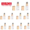 Drives JASTER 10 PCS LOT USB Flash Drive 128GB Crystal Memory stick 64GB 3D Laser Engraving Pen drive 32GB Free logo U disk 16GB Golden