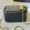 Luksusowy projektant 24SS mini pudełko torby crossbody klasyczne złotą piłkę regulowaną pasek na ramię multi pochette torba dla kobiet skóra