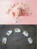 Accessories Dvotinst Newborn Photography Props for Babyqc Creative Handmade Wool Rainbow Stars Sheep Christams Studio Shooting Photo Props