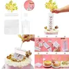 Party Supplies Birthday Cake Box Pulling Money Plastic Bag Music Candle Lotus Rotating Light