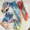 Korean Fashion Womens Twill Decorative Ribbon Small Scarf Binding Bag Handle Hair Band Headband 240417