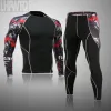 Zet ski thermisch ondergoed voor mannen mannelijke thermo kleding compressie set thermische panty's winter leggings basketbalpak snel droog