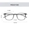 Uvlaik Fashon Tianium Alloy Lunes optiques Frame Men Business Anti Blue Light Eyeglasse Computer LOGGLES EYEWEAR 240410