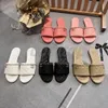 Sapatos de luxo Designer Sandale Borracha Sole Slipper Man Off Summer Beach Lady Mula Branca Slide Amarel