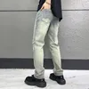 Jeans maschi primavera estate sottile chicon maschi gamba dritta in forma sciolta cdicon europea marchio di fascia alta di fascia alta pantaloni dritti LXK223