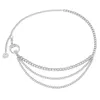 Ceintures 1pc lune multicouche de chaîne métallique chaîne chaîne dames taies de la chaîne de taille de ceinture de ceinture ceinture de lune avec une ceinture étoile en or silver vêtements 240423