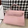 10a de alta qualidade de luxo de luxo bolsa de ombro de moda clássica saco de crossbody feminino com epsom couro de couro sólida moda feminina bolsa de ombro c14