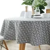 Tableau à damier en noir et blanc en coton rond Plaid Plaid Cuisine Couvre nordique pour décor de fête à domicile