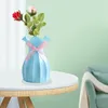 Vasi Bowknot Vase Plasticce Fraces Wavy Stripe verticali imitazione tavolo da casa in ceramica decorare la disposizione dei fiori