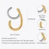 Boucles d'oreilles enfashion Original Design Irrégulaire Couchette d'oreille Gold Couleurs Moucles d'oreilles pour femmes Pendientes Mujer Fashion Jewelry Party E221419