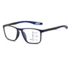 Occhiali da sole TR90 Anti-Blue Light Multifocal Reading Glasses da uomo Donne Progressive vicino a Eyewear Ultralight Sports Sports Excelosi