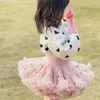 Clothing Sets Girls Suit Spring Longs Sleeve O-neck Sweater Patchwork Tutu Skirts Two Piece Children Casual Cute Sweet Set Kids Clothes