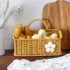 Baskets Storage Containers Japanese Storage Basket Imitation Cane Woven Wicker Basket Wall Hanging Fruit Basket Strong And Durable