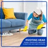 Heavy Duty Industrial-Strength Cotton Wedge Dust Mop Head w/ Handle - Home Commercial Hardwood Floor Cleaning De 240418