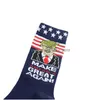 Party Favor Trump 2024 Chaussettes Make America à nouveau laisse aller Brandon Stockings for Adts Women Men Cotton Sports Drop Livilt Home Garden Dhlil