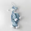 Camisas de inverno bebês macacão recém -nascido garotas meninas roupas de coelho com capuz com capuz