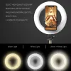 Sticks Cool Dier Wireless Bluetooth Compatybilna selfie Stążek Ręczny Redheld Regutter Tratod z LED Ring Photography Light