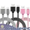 Szybkie kable USB Typ C do C Adapter ładujący Synchronizuj metalową linię telefoniczną 0,48 mm Grubość mocna ładowarka pleciona