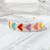 Brins zhongvi exquis miyuki perle bracelet tissé ajusté pour les femmes bijoux coeur dames accessoires cadeaux d'anniversaire fête en gros