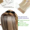 JSNME TAPE IN HAAR ONWEGELIJKE NAADLOZE ECHTE MENSELIJKE RECHTE INS BLACK BROWN BLOND 20PCS 1624 inch voor Salon 240419