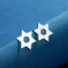 Kolczyki stadninowe Kinitialna gwiazda ze stali nierdzewnej David Studs Posty proste biżuterię Prezenty urodzinowe dla mężczyzn kobiety