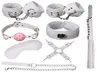 8 datorer BDSM Bondage Set Kit Handcuffs Ball Whip Collar Fetisch Handboeien Sex Tools for Erotic Toys T2005208454849