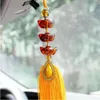 Decorative Figurines Crystal Glass Car Hanging Pendant Ornaments Fengshui Crafts Rearview Mirror Accessories Home Wall DIY Decoration Gifts