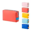 Storage Bags Women Waterproof Cosmetic Bag PU Cute Candy Colors Travel Makeup Woman Portable Make Up Toiletry Organizer Box