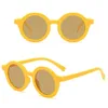 Drop Round Cute Kids Colorful Glasses UV400 Boy Girls Strong Hinge Cute Light UV400 Sunglasses Outdoor De Sol 240412