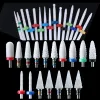 Bits Ceramic Nail Drill Bit Milling Cutter for Electric Manicure Drill Bits Flame Corn Files for Pedicure Machine Polish Accessory