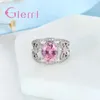 Clusterringe verkaufen Frauen Schmuck 925 Sterling Silber Accessoires für Freunde Geburtstag ziemlich niedrigster Preis in der Geschichte