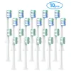 Toothbrush Brush Heads for DR BEI C1 Replacement Sonic Electric Toothbrush Head 10pcs DuPont Deep Cleaning