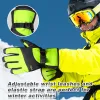 Handschoenen Waterdichte thermische ski -handschoenen aanraakscherm Niet -slip Winddichte schokbestendig snowboard Cycling Sports Full Finger Mittens Men Men Women