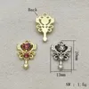 Arrivée 20x13 mm 100pcs Righestone Pendendants Charme de coeur pour collier / boucles d'oreilles DIY Pièces de bijoux Restructions Composants 240416