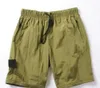 Praia 2024 shorts de verão masculino calça curta moda correndo solto processo de lavagem seca rápida de tecido puro de tecido moderno casual hip-hop Instones 1126ess