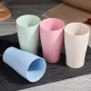 Tandborste 4pc/set vete halm bärbar dricksvatten kopp tvätt kopp enkel hushåll vuxen barn plast anti droppe tandborste kopp