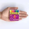 Kroppsfärg diyeah mini kropp färg kritor pärla neon fluorescerande maquiagem makeup barn möter färg pigment uv glöd målning 6 färg kroppskonst d240424