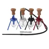 Rookpijpen Arabian Hookah Set statief enkele pijp kleine rookpijp keramische kom siliconen slang shisha accessoires verjaardag cadeau t240423