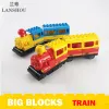 Blocks Big Size Building Blocks Toys Classic Train Tracks Compatible Assembly Bricks Parts Educational Toys Gift Electric Train Kids