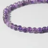 Bracelet bracelet 4 mm Mini Amethyste Bracelet Bracelettes Bracelet Bracelet Natural Stone Bracelet Bracelet Couples de perles Bracelets